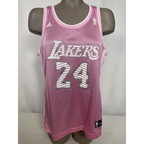 Kobe Bryant #24 Los Angeles Lakers adidas NBA 4Her Pink Jersey Women's XL